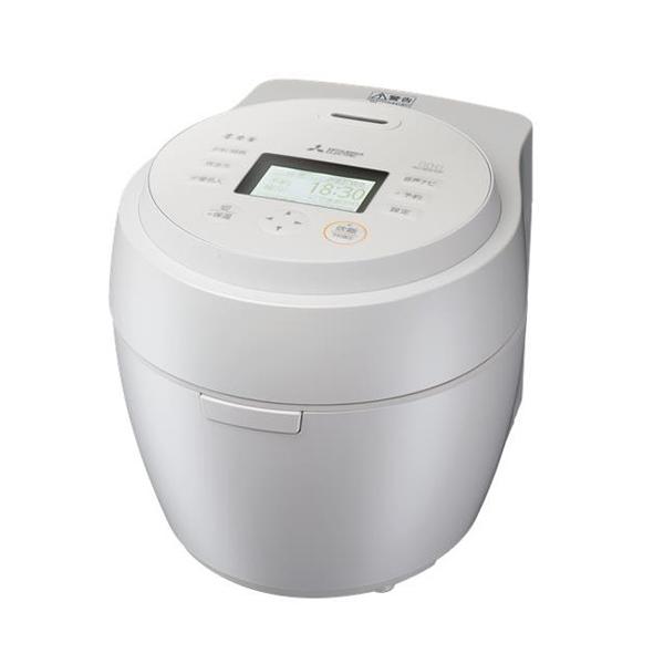 三菱電機 炊飯器 5.5合 IH式 日本製 本炭釜 白真珠 NJ-BW10F-W 本炭釜 NJ-BW10F-W 三菱 5.5合炊き IHジャー炊飯器 紬 白真珠（しろ