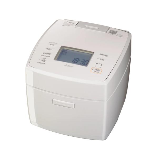 三菱【MITSUBISHI】5.5合炊き IHジャー炊飯器 白亜麻（しろあま） スタンダードモデル NJ-VS10H-W【ダブル備長炭コート熾火 炭炊釜】 炭炊釜 NJ-VS10H-W 三菱 5.5合炊き IHジャー炊飯器 白亜麻（しろあま