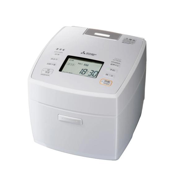 本炭釜 NJ-VW10F-W 三菱 5.5合炊き IHジャー炊飯器 白雪（しらゆき