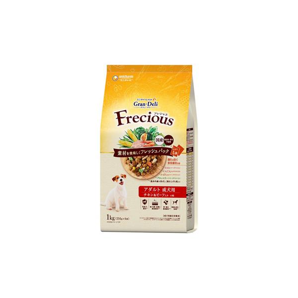 他サイト： P-4520699617731 ユニ・チャーム グラン・デリ フレシャス アダルト成犬用 チキン＆ビーフ入り 1kg ユニチャームの商品画像