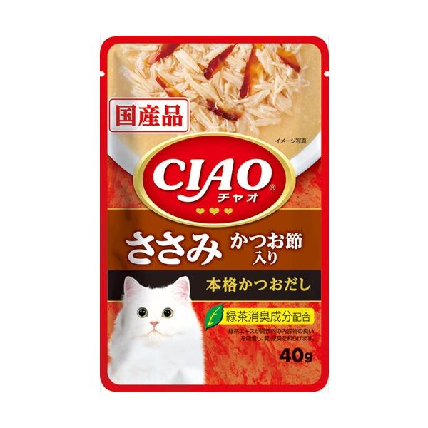 いなばペットフード P-4901133621093 CIAOパウチ ささみ かつお節入り