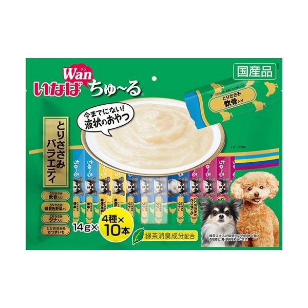 他サイト： P-4901133827440 いなばペットフード  ちゅーるとりささみバラエティ１４ｇ４０本の商品画像