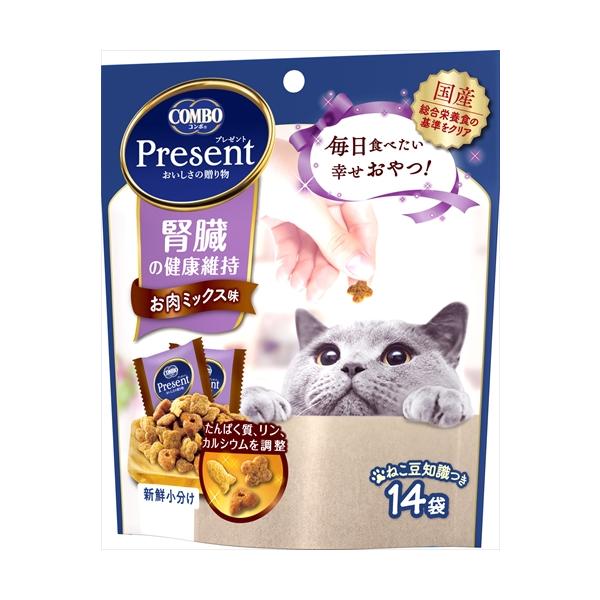 P-4902112051146 日本ペットフード コンボ プレゼント キャット おやつ 腎臓の健康維持 お肉ミックス味 42g