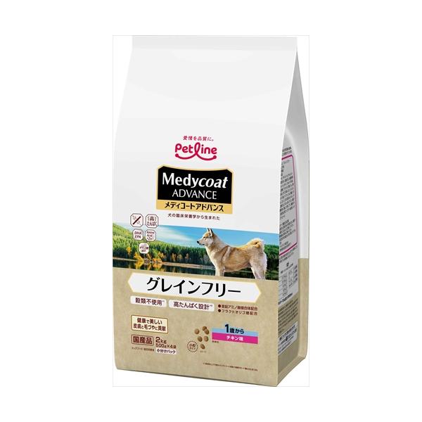 他サイト： P-4902418002484 ペットライン メディコートアドバンス グレインフリー 1歳から チキン味 2kg(500g×4)の商品画像