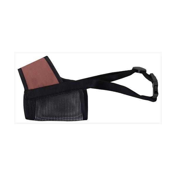 ソフトな生地で優しくフィット！通気性の良いメッシュ素材採用！バックルで簡単装着！アジャスターで簡単調整！ムダ吠え・拾い食い・かみぐせ防止、シャンプー時にも最適。【ペット用品】【ペット用品】 ペティオ　ソフト口輪　４号 P-490358853...