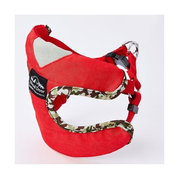 他サイト： P-4903588578052 ペティオ  Ｐ犬用エシカル迷彩ベストハーネスＭ赤の商品画像