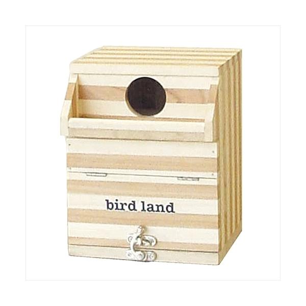 自然木100％を使用したかわいい巣箱です。ケージに取り付けられるネジ付きで、正面扉にはカギが付いているので不意の開閉を防ぎます。ヌキ型巣皿付き。マグネット着脱式なので屋根部分が取り外せます。【ペット用品】【HT-40】
