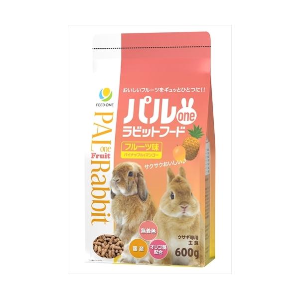 他サイト： P-4951761573110 日本ペットフード  パルｏｎｅラビットフードフルーツ味６００ｇの商品画像