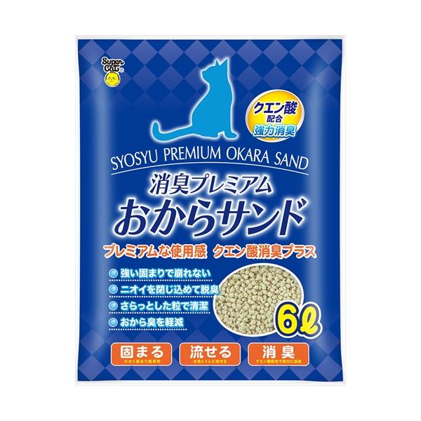他サイト： P-4973640500680 スーパーキャット NEW消臭プレミアムおからサンド クエン酸プラス 6Lの商品画像