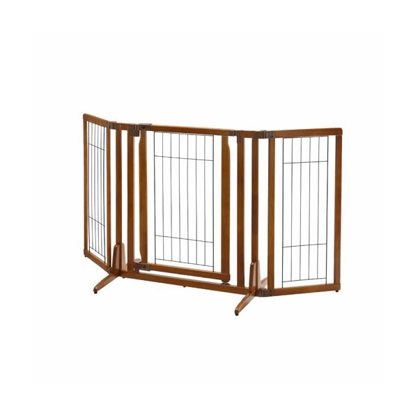 他サイト： P-4973655589908 リッチェル 木製おくだけドア付ペットゲートH レギュラー 超小型犬〜中型犬用の商品画像