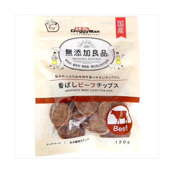 他サイト： P-4976555826852 ドギーマン 無添加良品 香ばしビーフチップス 120gの商品画像