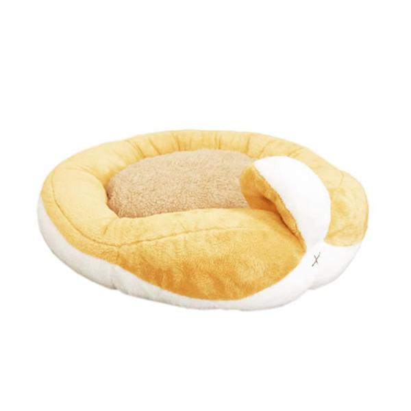 クルッと巻いたしっぽが特徴の柴犬専用ベッド■仕様JAN：4976555935431生産地：中国パッケージサイズ：W600×H250×D600mm/重量740g本体サイズ：幅60×奥行60×高さ25cm(内寸：直径35cm)表地：ポリエステル...