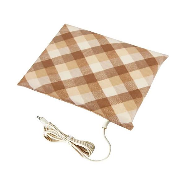 寝具の中でごわごわしないやわらかタイプ ソフト電気あんか【商品特徴】・表布は”抗菌防臭加工”で清潔・コンセントにつなぐだけで、一晩中足元ポカポカ【仕様】商品タイプ：ソフト色柄：ブラウン、チェックサイズ：約D26×W32×H3cm組成表面材質...