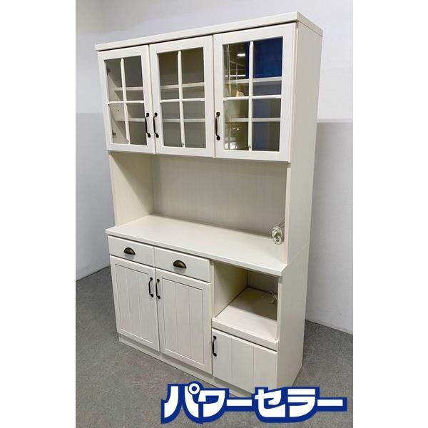 ニトリ キッチンボード ミランダ 幅120 ホワイトウォッシュ フレンチ