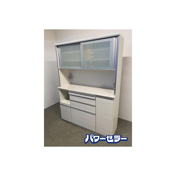 送料込！　松田家具　120キッチンボード　ソフトクローズ　モイス 松田家具 キッチンボード 幅140 上下段ソフトクローズ モイス スライド