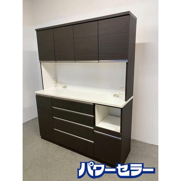 ニトリ キッチンボード ゾロ 幅160 ソフトクローズ モイス ダーク