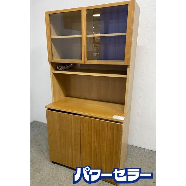 ●近郊格安配送可(#^.^#)●MUJI　無印良品　オーク材　カップボード　中古品●相模原　横浜　神奈川●キッチンボード　食器棚● 木製カップボード・オーク材 | 無印良品