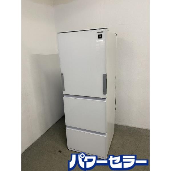 シャープ 3ドア冷凍冷蔵庫 350L 自動製氷 どっちもドア プラズマ 