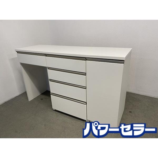 ニトリ キッチンカウンター 幅160 ソフトクローズ レンジ台 カップボード ハイグロスホワイト 組み合わせ 中古家具 店頭引取歓迎 R10624 ニトリ キッチンカウンター 幅160 ソフトクローズ レンジ台 カップ