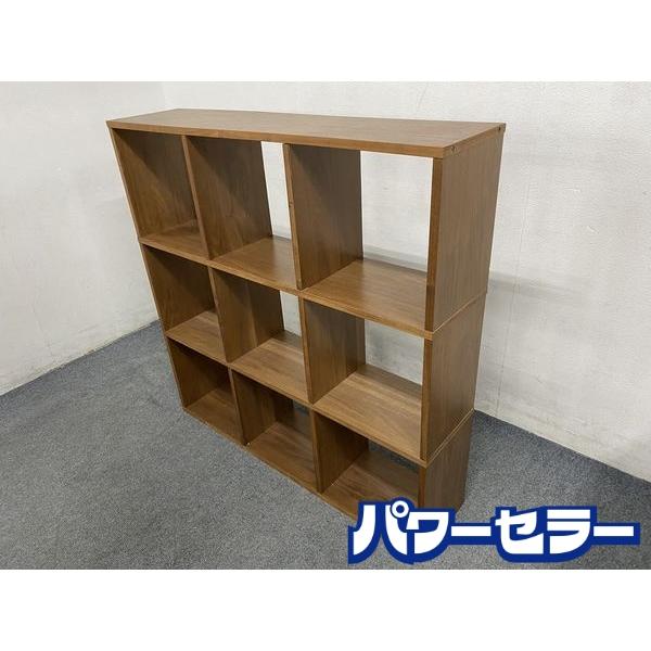 MUJI 無印良品 スタッキングシェルフ 4×3 ウォールナット仕様 ② 収納棚 スタッキングシェルフ・ワイド・3段・ウォールナット材 | 無印良品