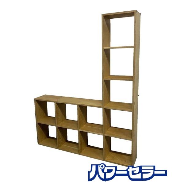 無印良品/MUJI スタッキングシェルフ オーク材 5段×1列＋2段×3列 幅162  