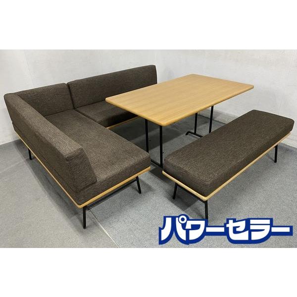 unico/ウニコ ソファダイニング4点セット FUNEAT/ファニート ブラウン  
