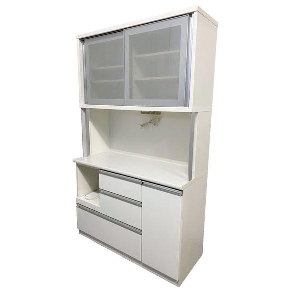 NITORI/ニトリ キッチンボード モデナ 120KBWH 幅120 上段2段ソフト