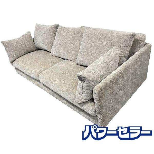 東京インテリア 3人掛けソファ ベージュ ファブリック 2601C MONA-01