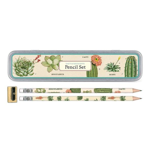 1723 Cavallini&amp;Co yP[X M HB T{e A Pencil Set J@[jsucculents y MLp M M ʃP[X