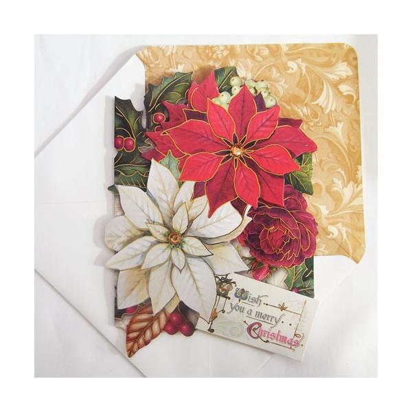 Punch Studio クリスマスカード クリスマス ポインセチアパンチスタジオ クリスマス Xl157 Kaderia Yahoo店 通販 Yahoo ショッピング