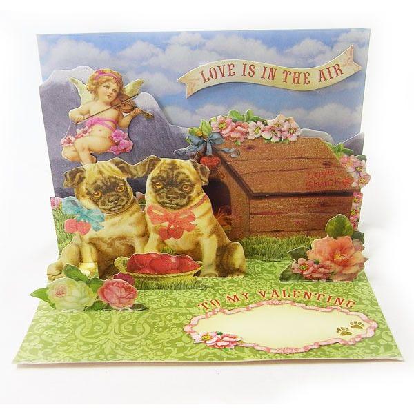 Punch Studio ポップアップ バレンタインカードパグカップル立体カードメッセージ グリーティングポップアップカード犬 いぬdog Kaderia 通販 Yahoo ショッピング