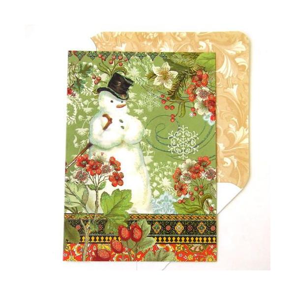 [Punch Studio]�N���X�}�X�J�[�h�@Wish Snowman�p���`�X�^�W�I�@�N���X�}�X