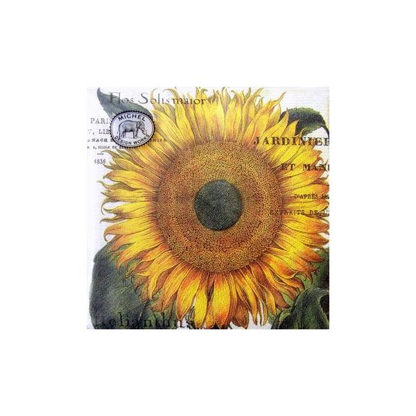 Michel Design Works  ���p�ԁ���6�y�[�p�[�i�v�L��[���[����OK]���J�N�e���T�C�Y��Sun Flower�@2���T���t�����[�E�q�}�����ԕ����i�v�L���E�f�R�p�[�W