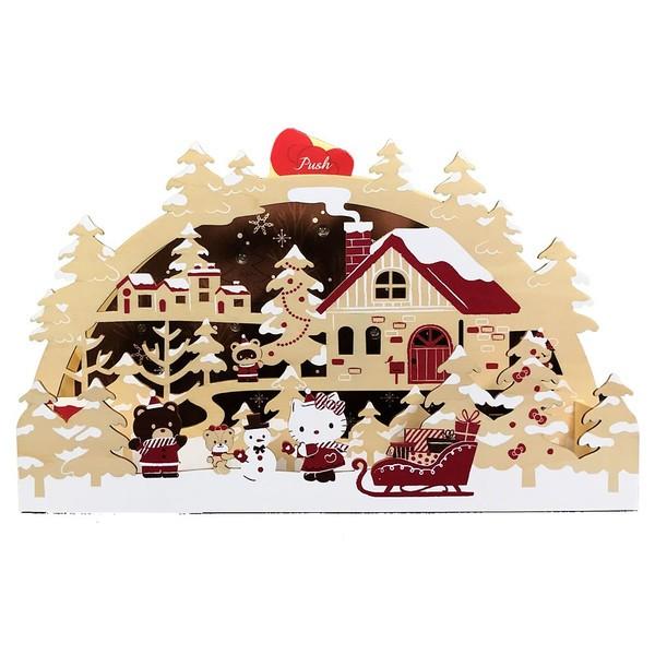 天然木使用 クリスマスライト メロディカード 木製ボックスカード 曲入り Sanrio サンリオ メッセージカード 立体カード S6318 Kaderia Yahoo店 通販 Yahoo ショッピング