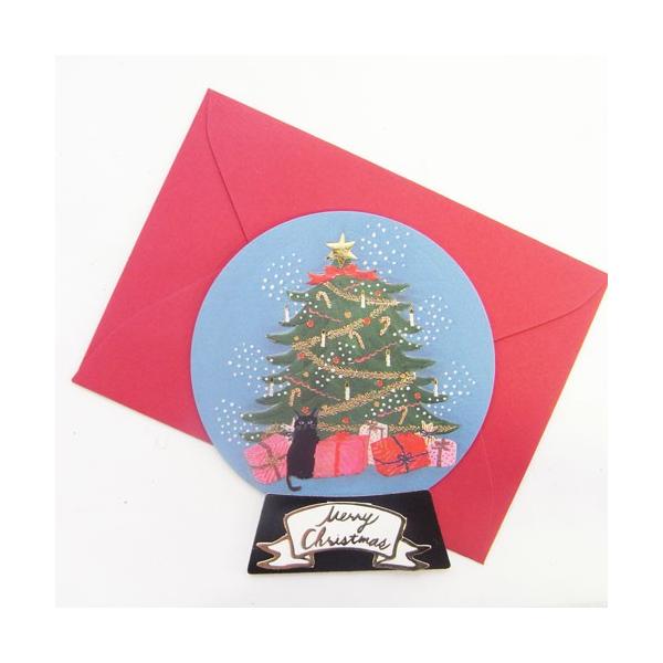 クリスマスカード ミニ 封筒付き スノードーム クリスマスツリーと黒猫 クリスマス Greetinglife グリーティングカード Sd 2 Kaderia Yahoo店 通販 Yahoo ショッピング