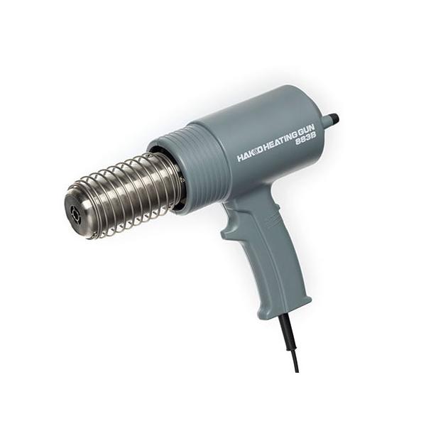 熱量が必要な用途におすすめ。白光で一番の風量を誇るモーターを採用。パテの乾燥、収縮チューブの熱収縮、シールはがし、ビニールクロスの溶着、床施工作業、塩ビ加工の曲げ加工、樹脂の熱硬化、金属類への加熱。