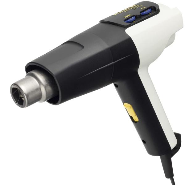 温度・風量 無段階コントロール機能搭載。パテの乾燥、収縮チューブの熱収縮、シールはがし、ビニールクロスの溶着、床施工作業、塩ビ加工の曲げ加工、樹脂の熱硬化、金属類への加熱。作業に合わせた細やかな設定を可能にし、操作性・生産性の向上に貢献しま...