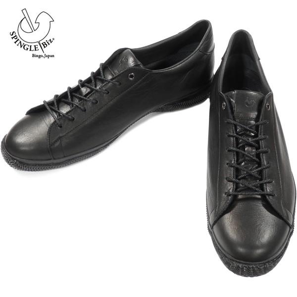 極美品 SPINGLE Biz スピングルビズ レザースニーカー 黒 26.5 SPINGLE（スピングル） SPINGLE Biz スピングルビズ Biz-134 BLACK