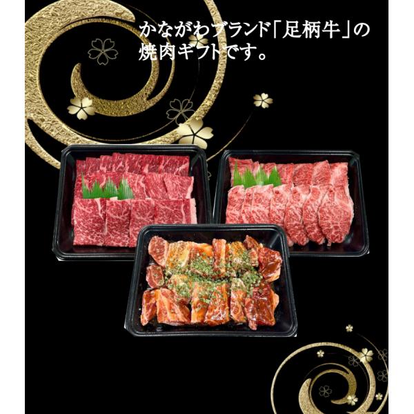 かながわブランド【足柄牛カルビ・モモ・中落ちカルビ】が入った合計750gの焼肉ギフトセットです。神奈川県で育てた安心・安全で美味しい足柄牛の贈り物です。【随時ギフト、ラッピング、のし受付中】御歳暮・お歳暮・お年賀・御中元・御祝・内祝・御礼・...