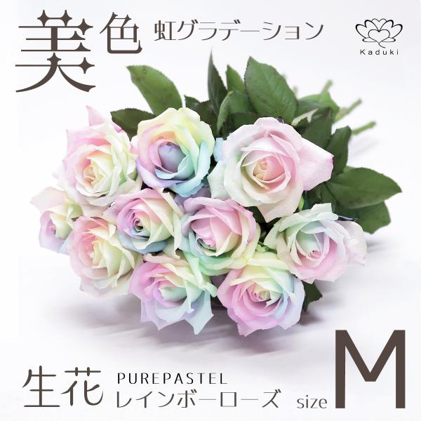 レインボーローズ ピュアパステル 花束 7本 フラワーギフト 生花 虹 バラ 安心のメーカー直販 :rpp-07:Kaduki FLOWERSDESIGN - 通販 - Yahoo!ショッピング レインボーローズ ピュアパステル 花束 7本 フラワーギフト 生花 虹 バラ 安心のメーカー直販 :rpp-07:Kaduki FLOWERSDESIGN - 通販 - Yahoo!ショッピング