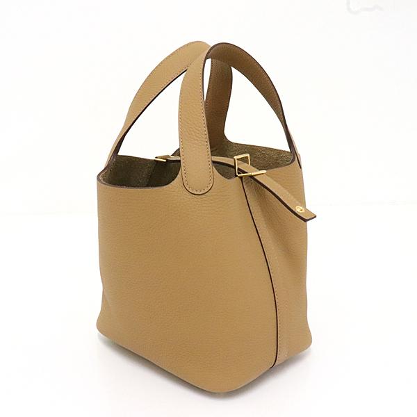 HERMES エルメス ピコタンロックPM トリヨンクレマンス ビスキュイ 