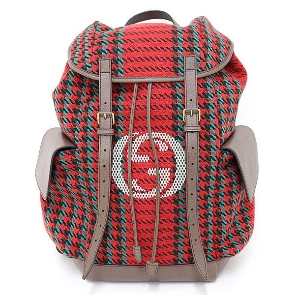 GUCCI グッチ インターロッキングG付き ハウンドトゥース