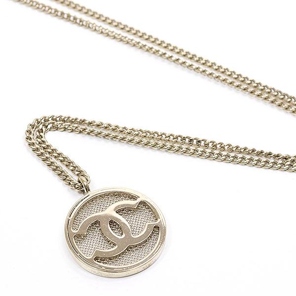 CHANEL（シャネル） ココマーク メッシュ メダル ネックレス 