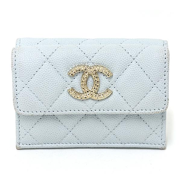 CHANEL シャネル スモール フラップ ウォレット ココマーク マトラッセ 