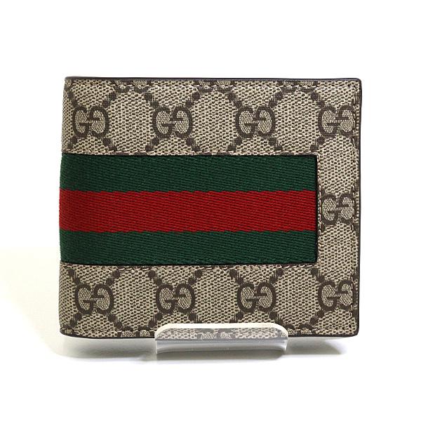 GUCCI（グッチ） 二つ折り コンパクト ウォレット 779854 GGスプリーム