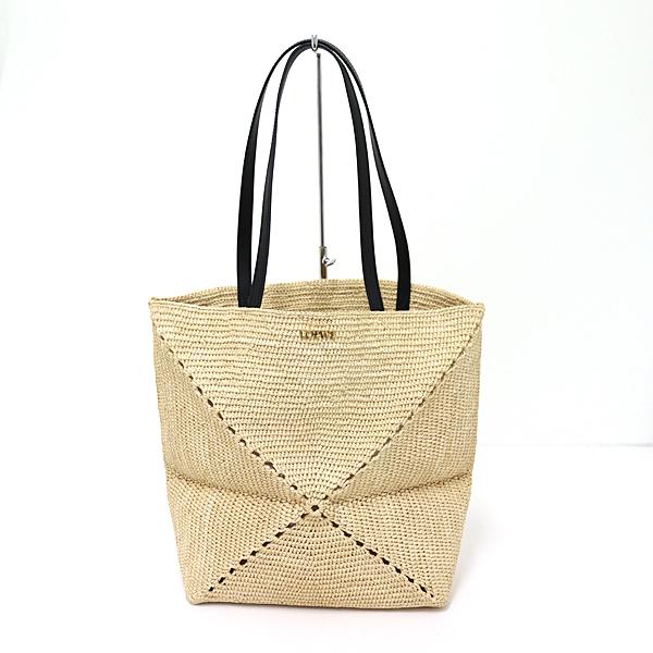 LOEWE（ロエベ） パズルフォルド トート ミディアム ラフィア