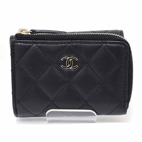CHANEL（シャネル）コンパクトウォレット 三つ折り財布 CHANEL（シャネル） コンパクトウォレット 三つ折り財布 L字ファスナー