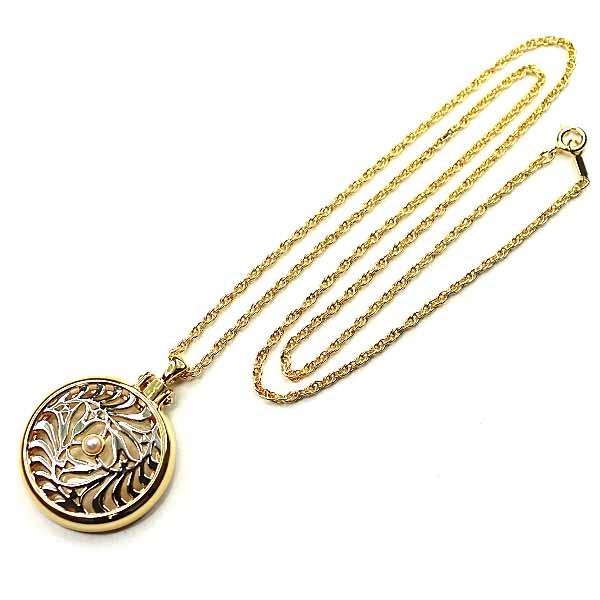 MIKIMOTO（ミキモト） パール付き ルーペネックレス ペンダント GP
