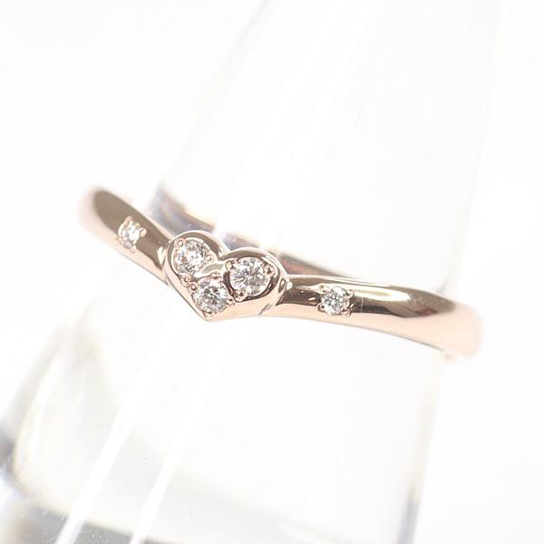 STAR JEWELRY（スタージュエリー） ダイヤモンド ハート リング K18PG