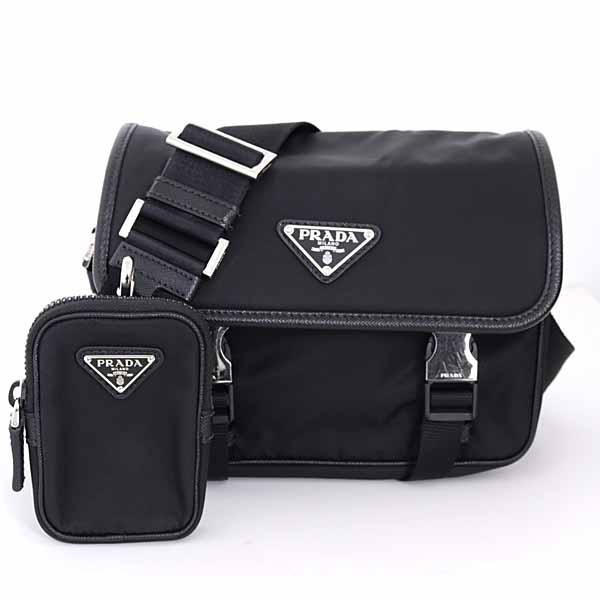 【極美品】PRADA ショルダーバッグ　近年モデル　ナイロン×サフィアーノ袋付 近年モデル✨極美品 PRADA プラダ ナイロン サフィアーノ ショルダー